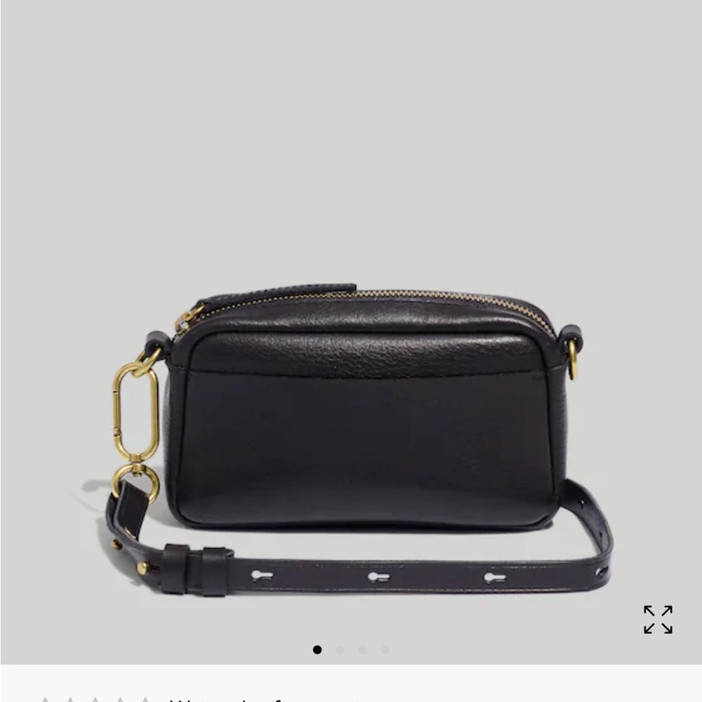 Madewell Leather Carabiner Mini Crossbody Bag Black